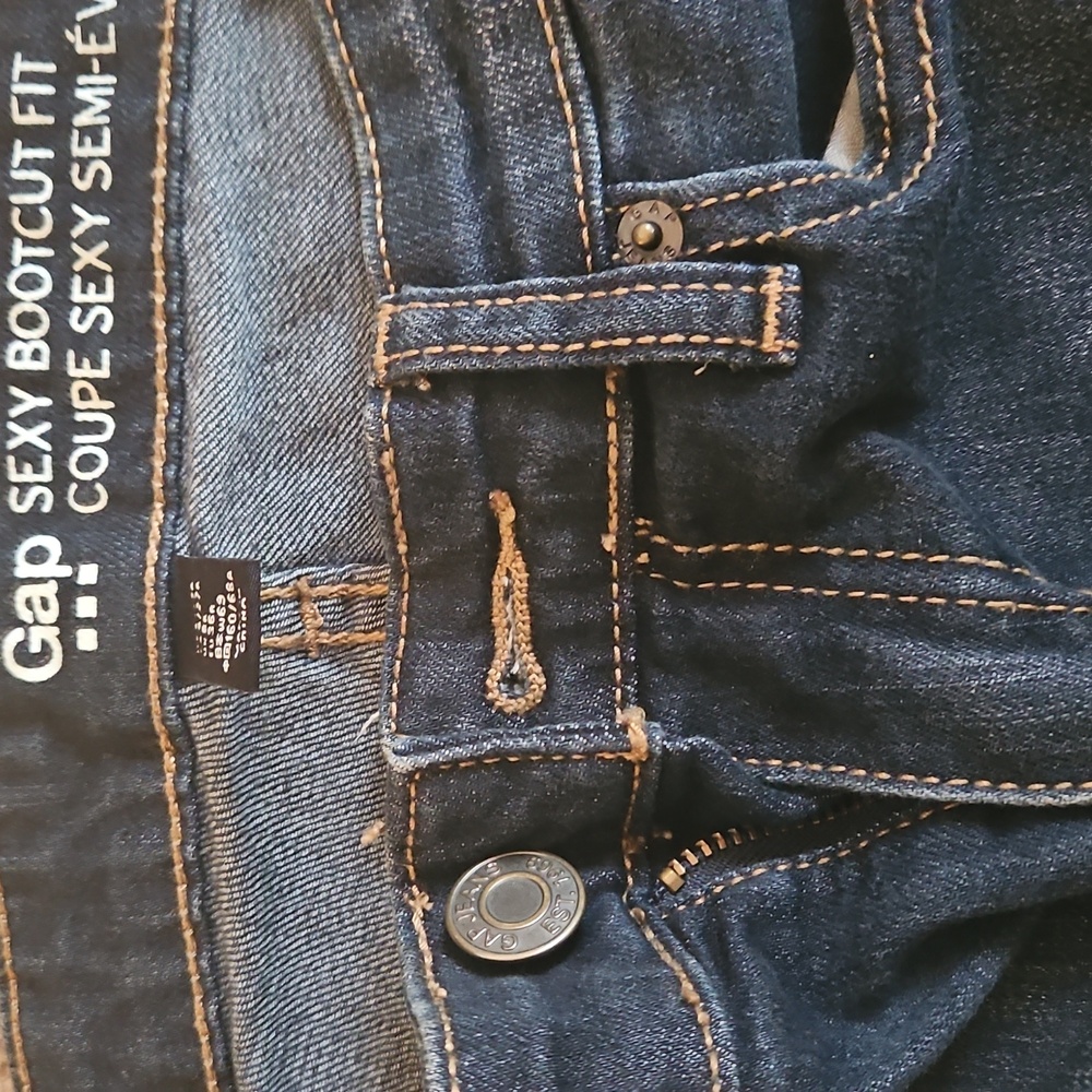 Gap Jeans Size 4/27 Sexy Bootcut Stretch Denim Mid Rise Womens